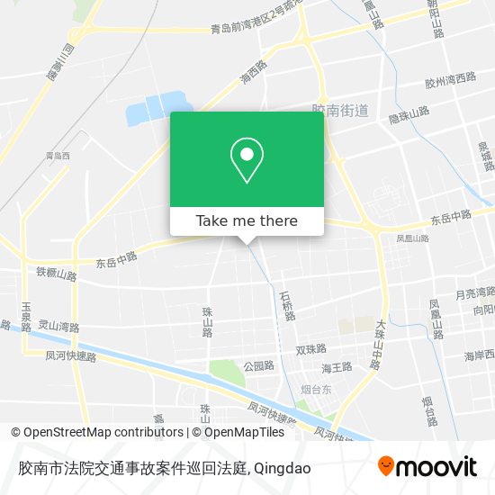 胶南市法院交通事故案件巡回法庭 map
