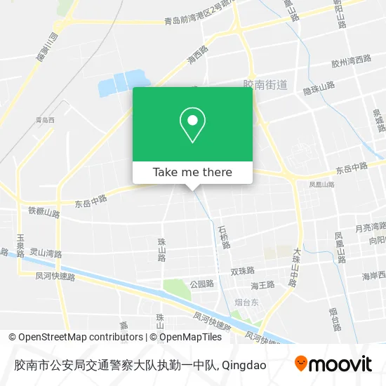 胶南市公安局交通警察大队执勤一中队 map