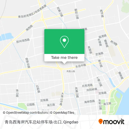 青岛西海岸汽车总站停车场-出口 map