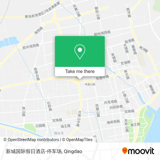 新城国际假日酒店-停车场 map