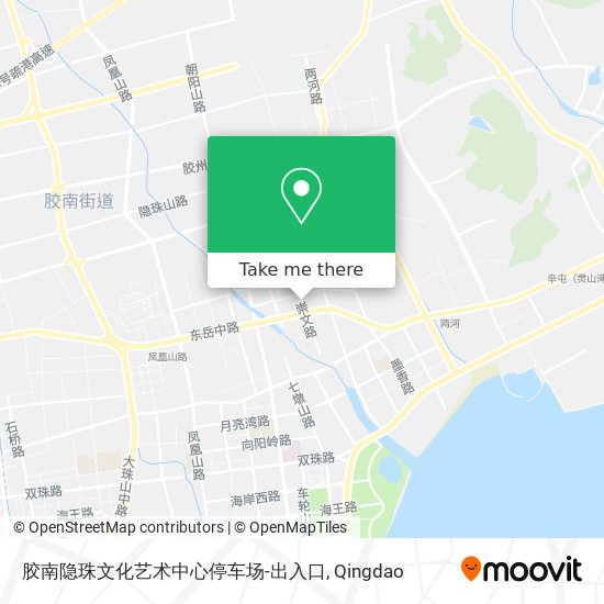 胶南隐珠文化艺术中心停车场-出入口 map