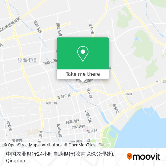 中国农业银行24小时自助银行(胶南隐珠分理处) map