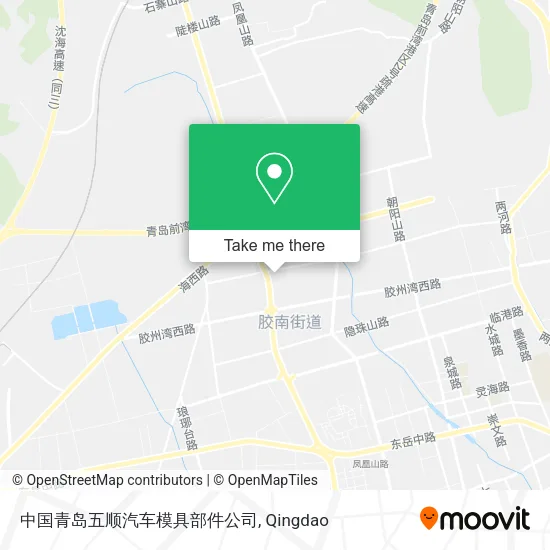 中国青岛五顺汽车模具部件公司 map