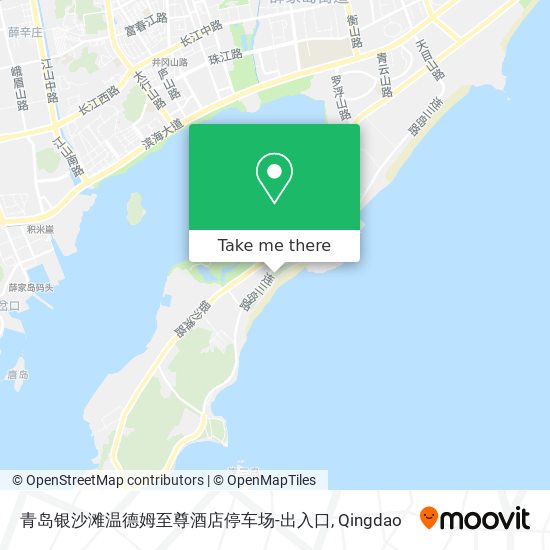 青岛银沙滩温德姆至尊酒店停车场-出入口 map