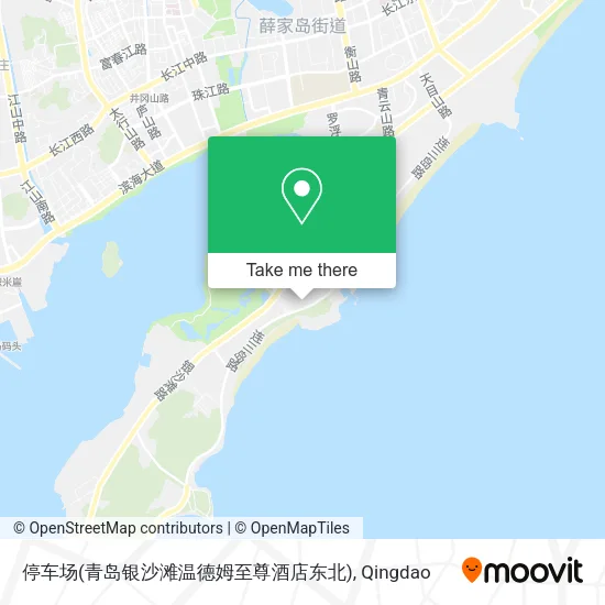 停车场(青岛银沙滩温德姆至尊酒店东北) map