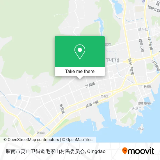胶南市灵山卫街道毛家山村民委员会 map