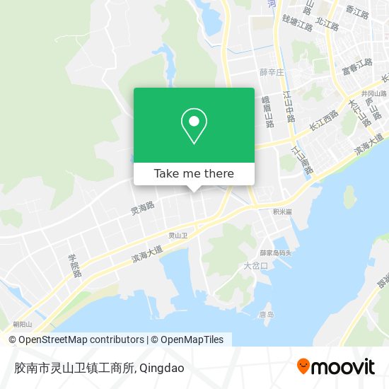 胶南市灵山卫镇工商所 map