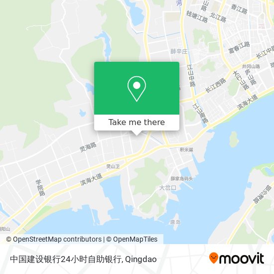 中国建设银行24小时自助银行 map