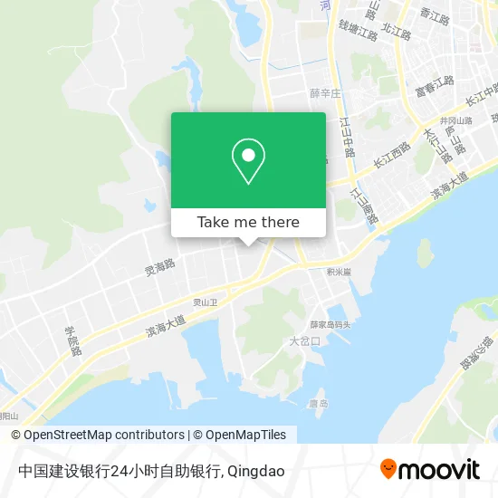 中国建设银行24小时自助银行 map