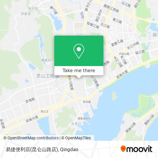 易捷便利店(昆仑山路店) map