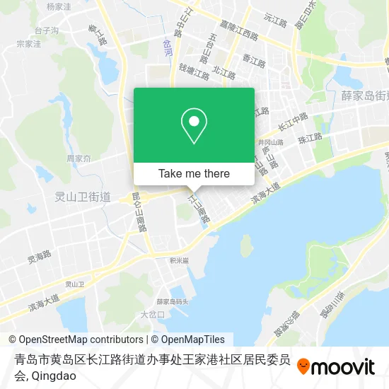 青岛市黄岛区长江路街道办事处王家港社区居民委员会 map