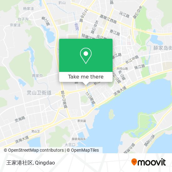 王家港社区 map