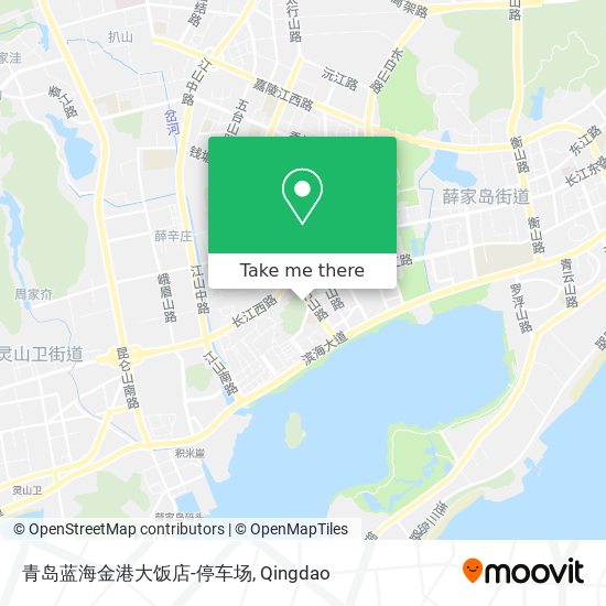 青岛蓝海金港大饭店-停车场 map