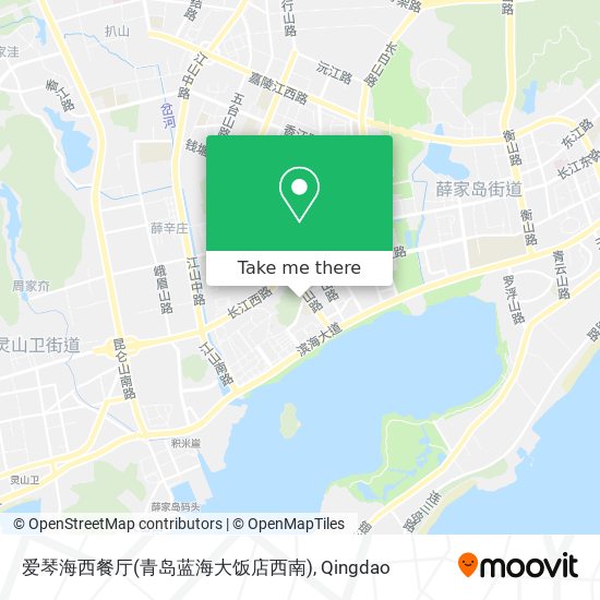 爱琴海西餐厅(青岛蓝海大饭店西南) map