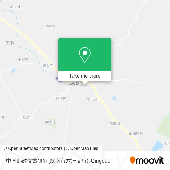 中国邮政储蓄银行(胶南市六汪支行) map