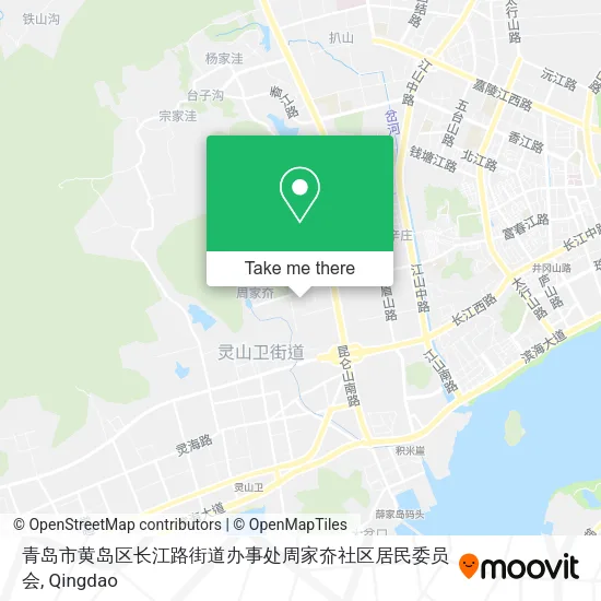 青岛市黄岛区长江路街道办事处周家夼社区居民委员会 map