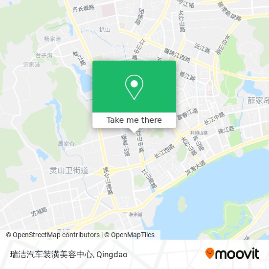瑞洁汽车装潢美容中心 map