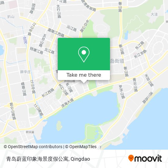 青岛蔚蓝印象海景度假公寓 map