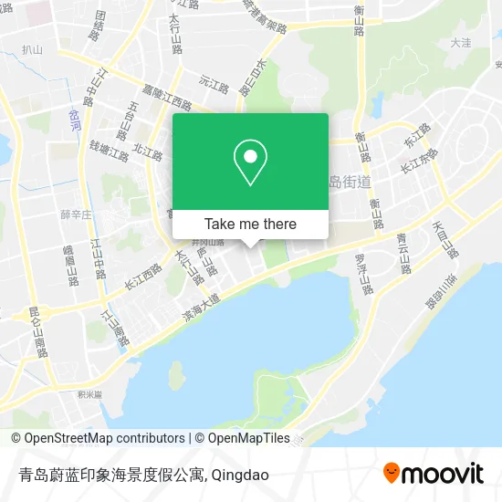青岛蔚蓝印象海景度假公寓 map