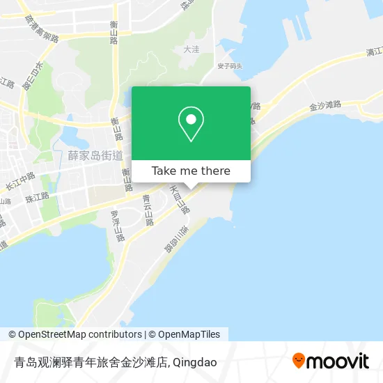 青岛观澜驿青年旅舍金沙滩店 map