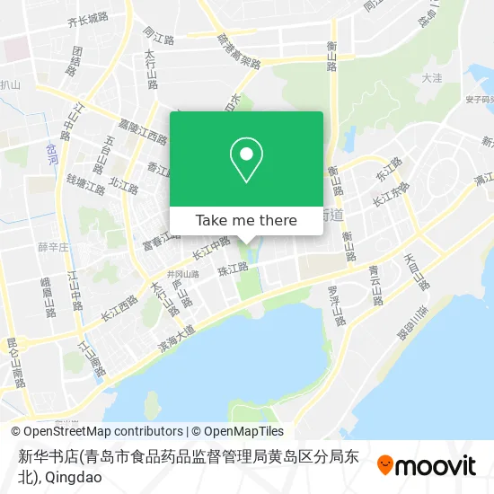新华书店(青岛市食品药品监督管理局黄岛区分局东北) map