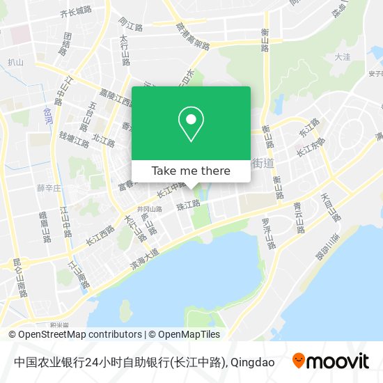 中国农业银行24小时自助银行(长江中路) map
