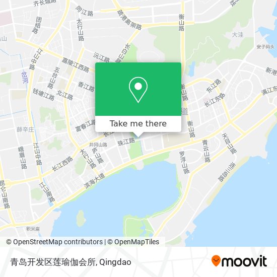 青岛开发区莲瑜伽会所 map