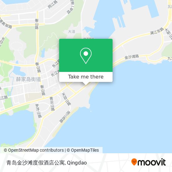 青岛金沙滩度假酒店公寓 map