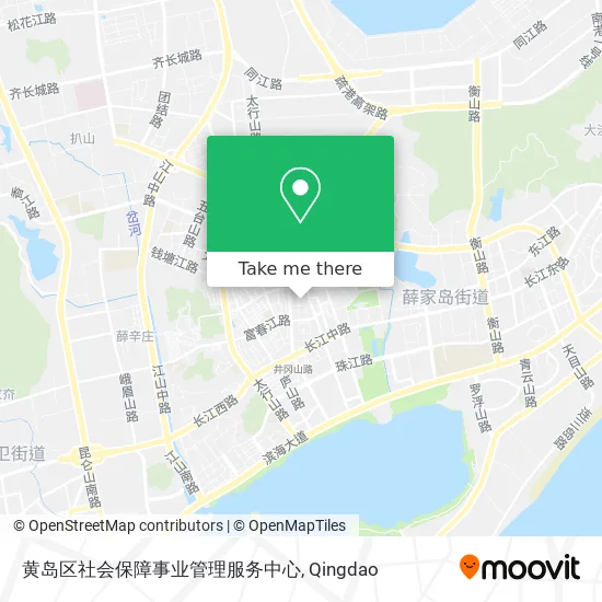黄岛区社会保障事业管理服务中心 map