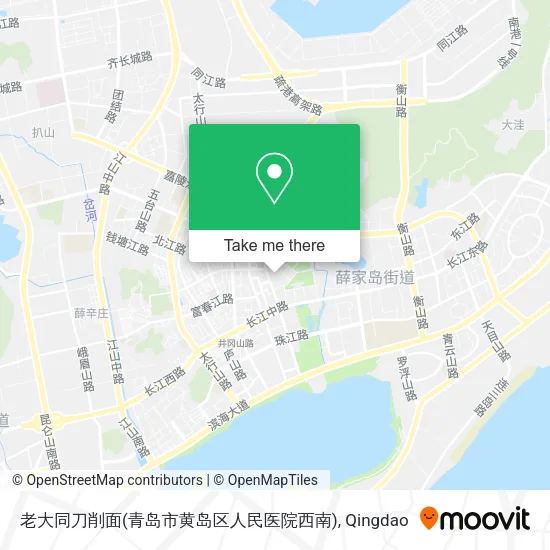 老大同刀削面(青岛市黄岛区人民医院西南) map