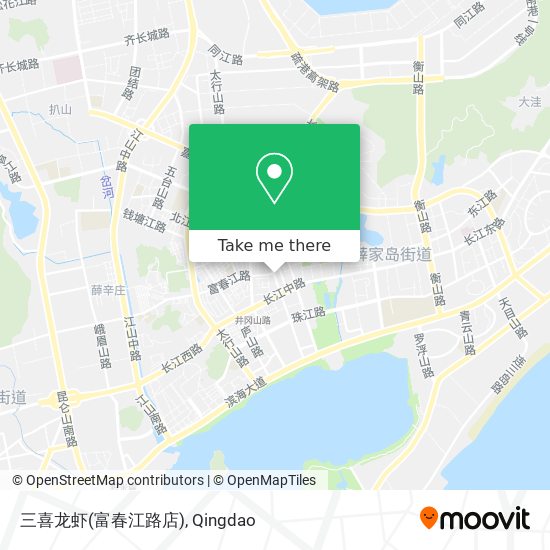 三喜龙虾(富春江路店) map