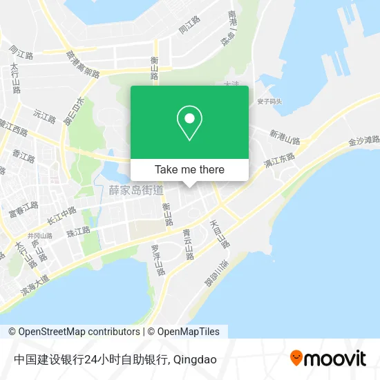 中国建设银行24小时自助银行 map