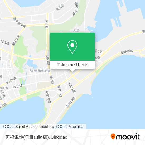 阿福馄饨(天目山路店) map