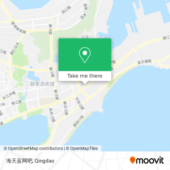海天蓝网吧 map