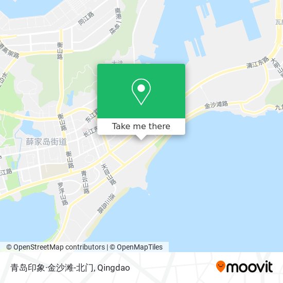 青岛印象·金沙滩-北门 map