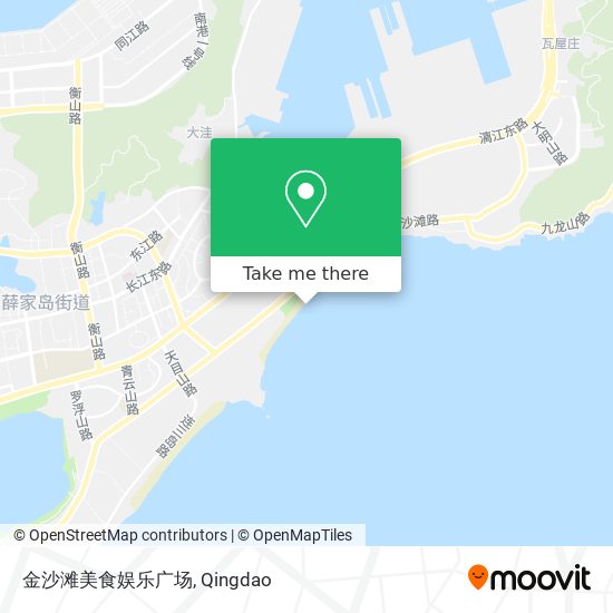 金沙滩美食娱乐广场 map