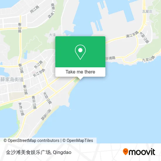 金沙滩美食娱乐广场 map