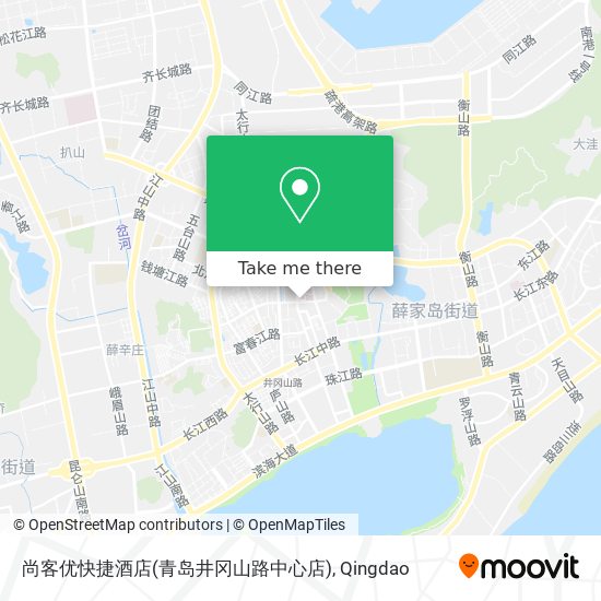 尚客优快捷酒店(青岛井冈山路中心店) map