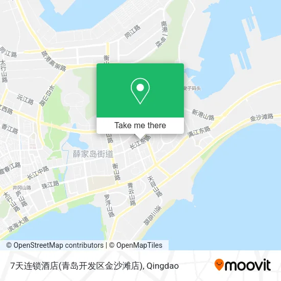 7天连锁酒店(青岛开发区金沙滩店) map