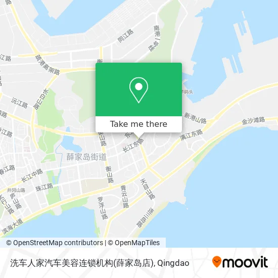 洗车人家汽车美容连锁机构(薛家岛店) map