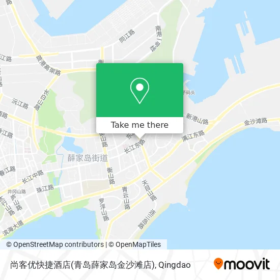 尚客优快捷酒店(青岛薛家岛金沙滩店) map