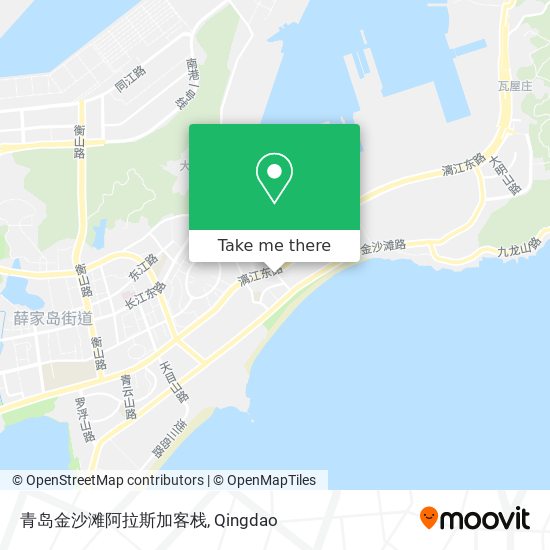 青岛金沙滩阿拉斯加客栈 map