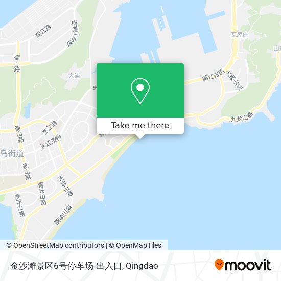 金沙滩景区6号停车场-出入口 map