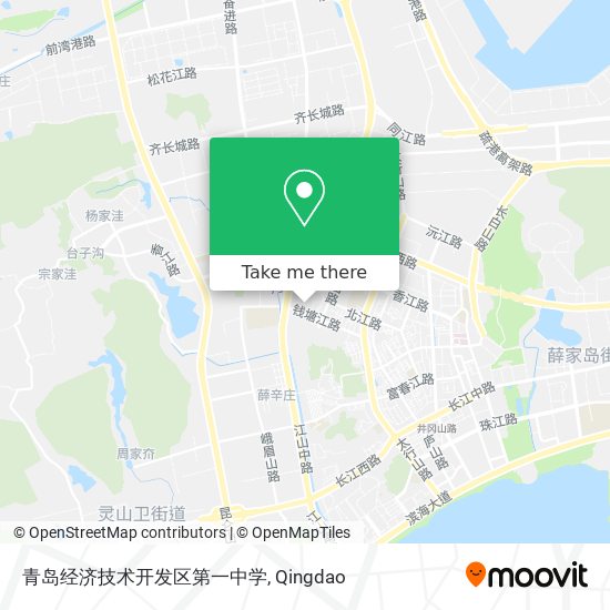 青岛经济技术开发区第一中学 map