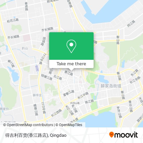 得吉利百货(香江路店) map