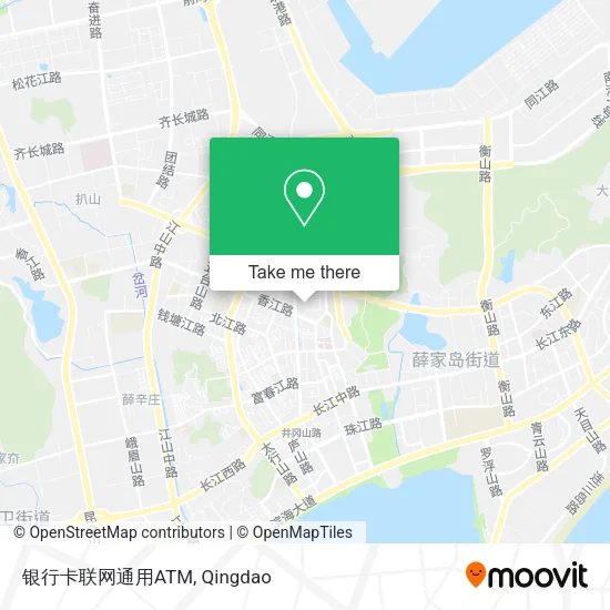 银行卡联网通用ATM map