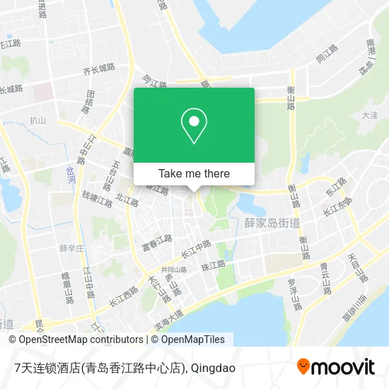 7天连锁酒店(青岛香江路中心店) map
