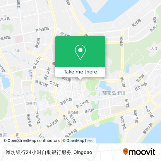 潍坊银行24小时自助银行服务 map