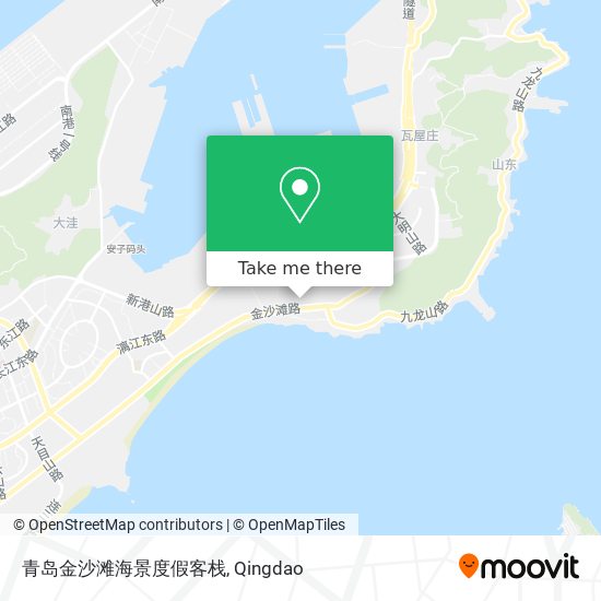 青岛金沙滩海景度假客栈 map