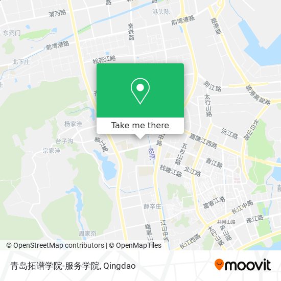 青岛拓谱学院-服务学院 map